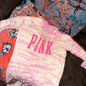 PINK TOP SIZE M FULL LENGTH TOP 🍇🩵